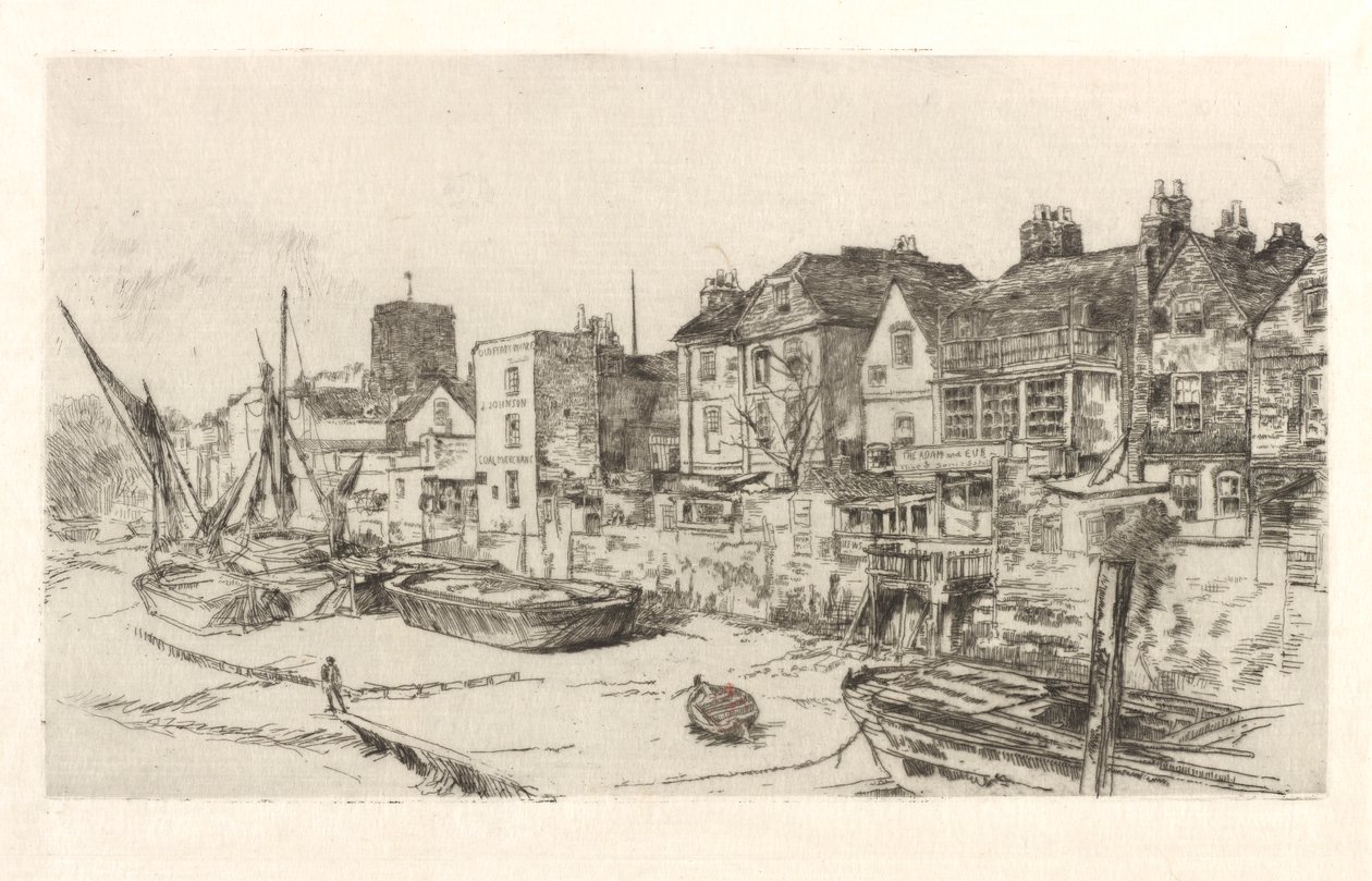 O "Adão e Eva", Old Chelsea, 1879. de James Abbott McNeill Whistler
