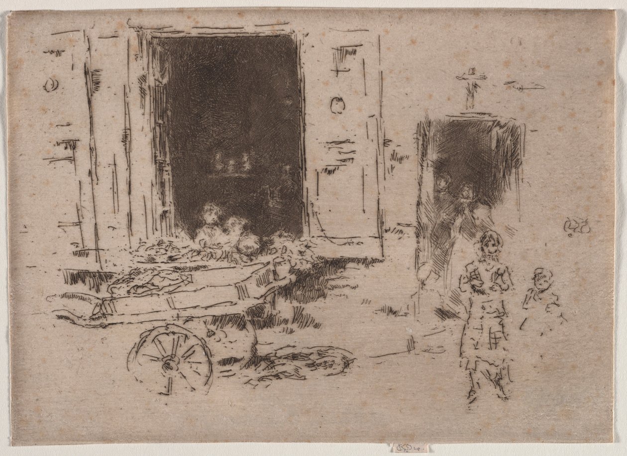 O carrinho de mão, Bruxelas. de James Abbott McNeill Whistler