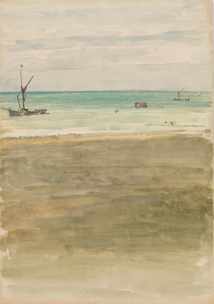 Os banhistas, 1882-1883. de James Abbott McNeill Whistler