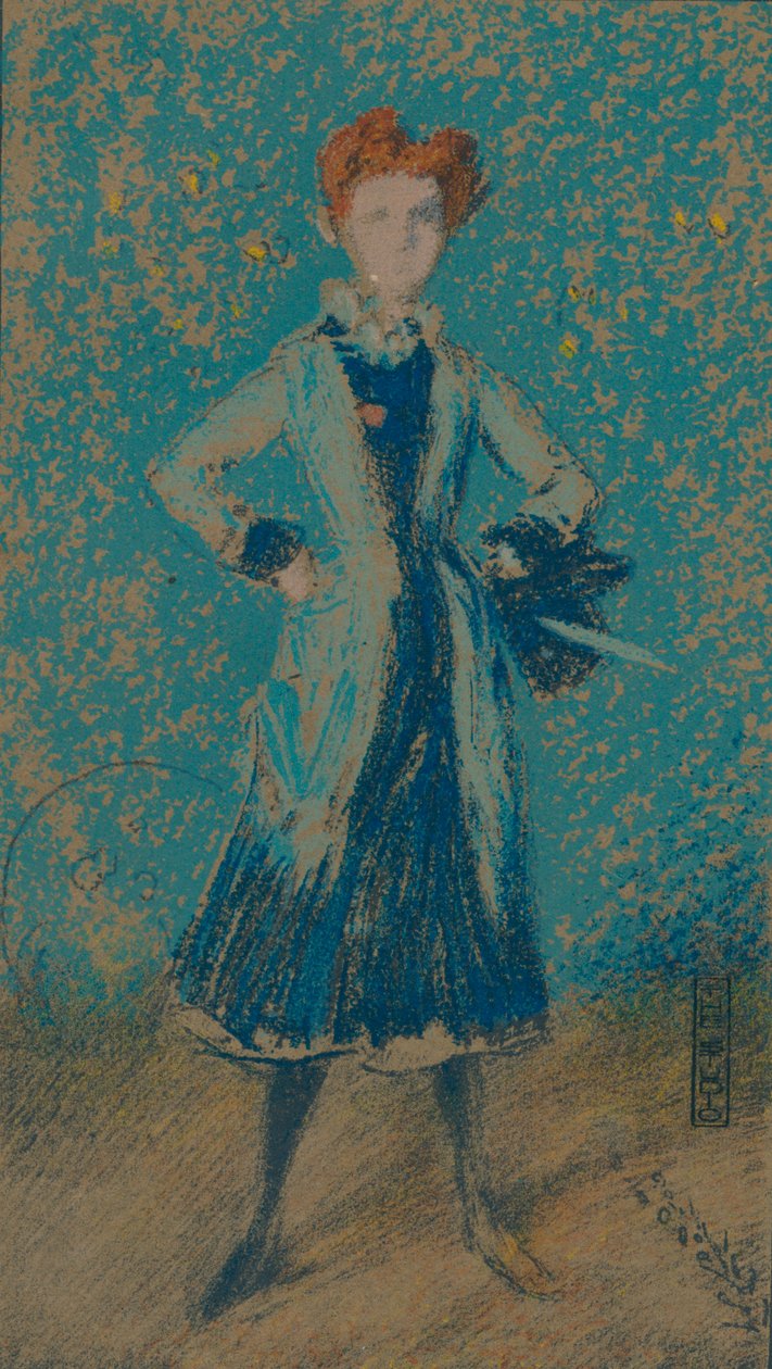 A menina azul, c1874 de James Abbott McNeill Whistler