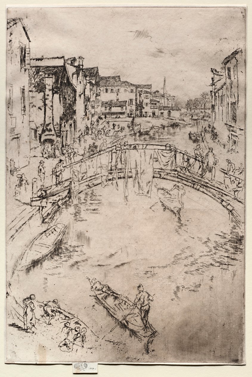 A ponte, 1886. de James Abbott McNeill Whistler