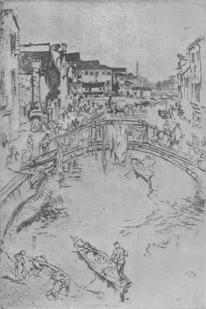 A ponte, c1880, 1904 de James Abbott McNeill Whistler