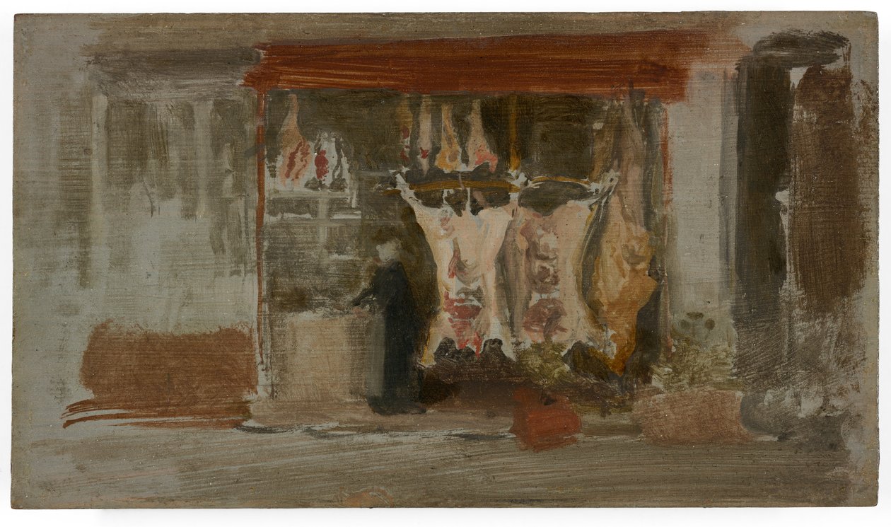 O Talho, c.1888-89 (óleo sobre painel de madeira) de James Abbott McNeill Whistler