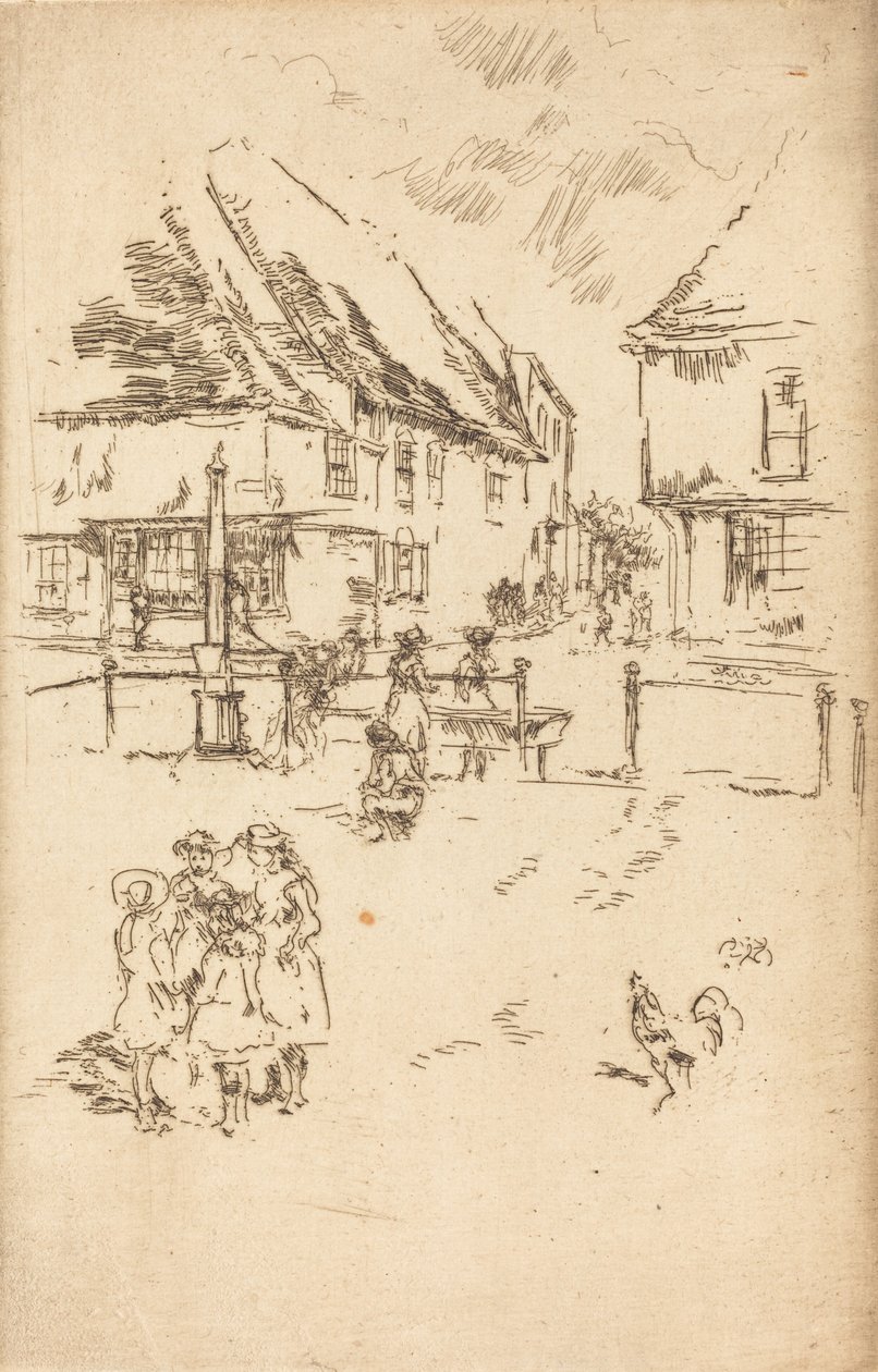 O Galo e a Bomba, c. 1887. de James Abbott McNeill Whistler