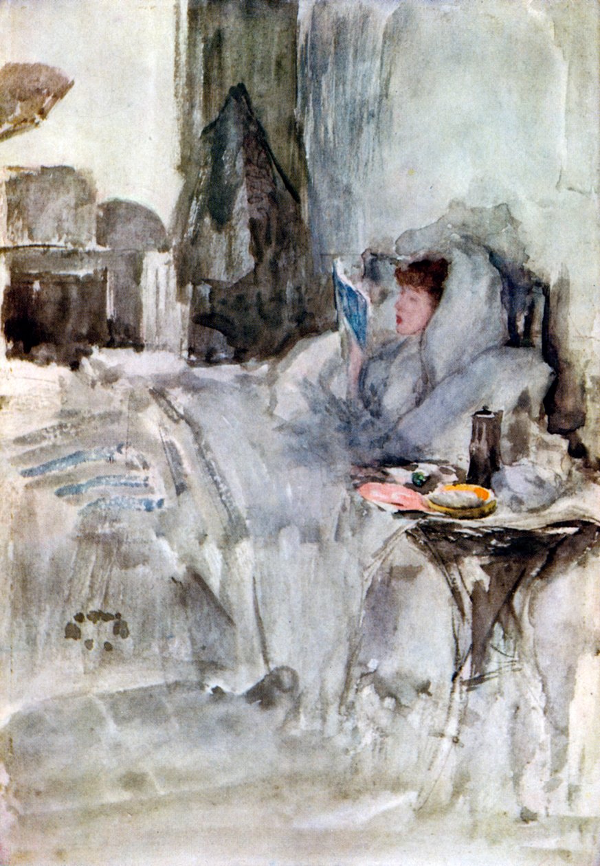 O convalescente, século 19, 1933 de James Abbott McNeill Whistler