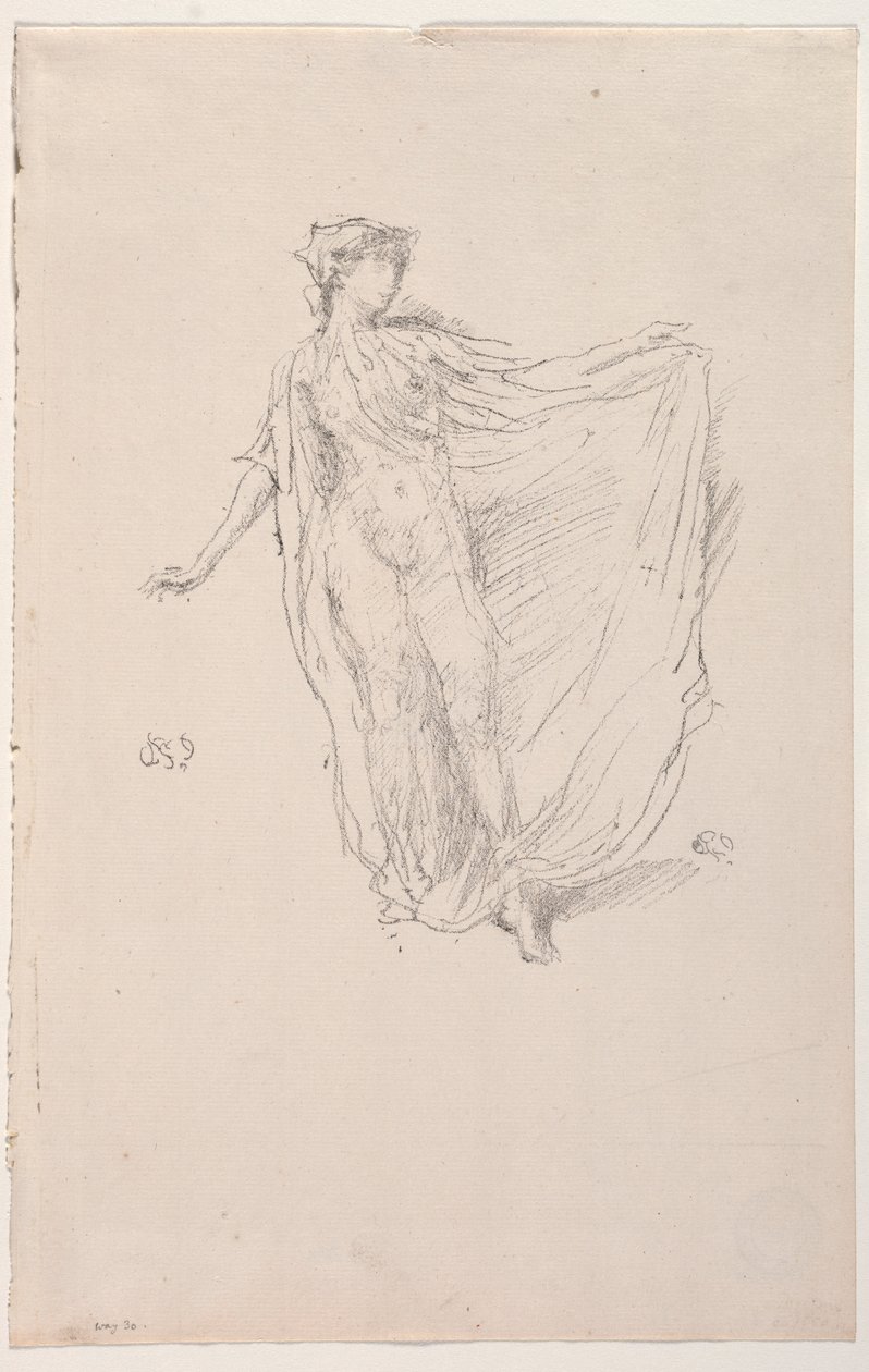 A garota dançando, 1890. de James Abbott McNeill Whistler