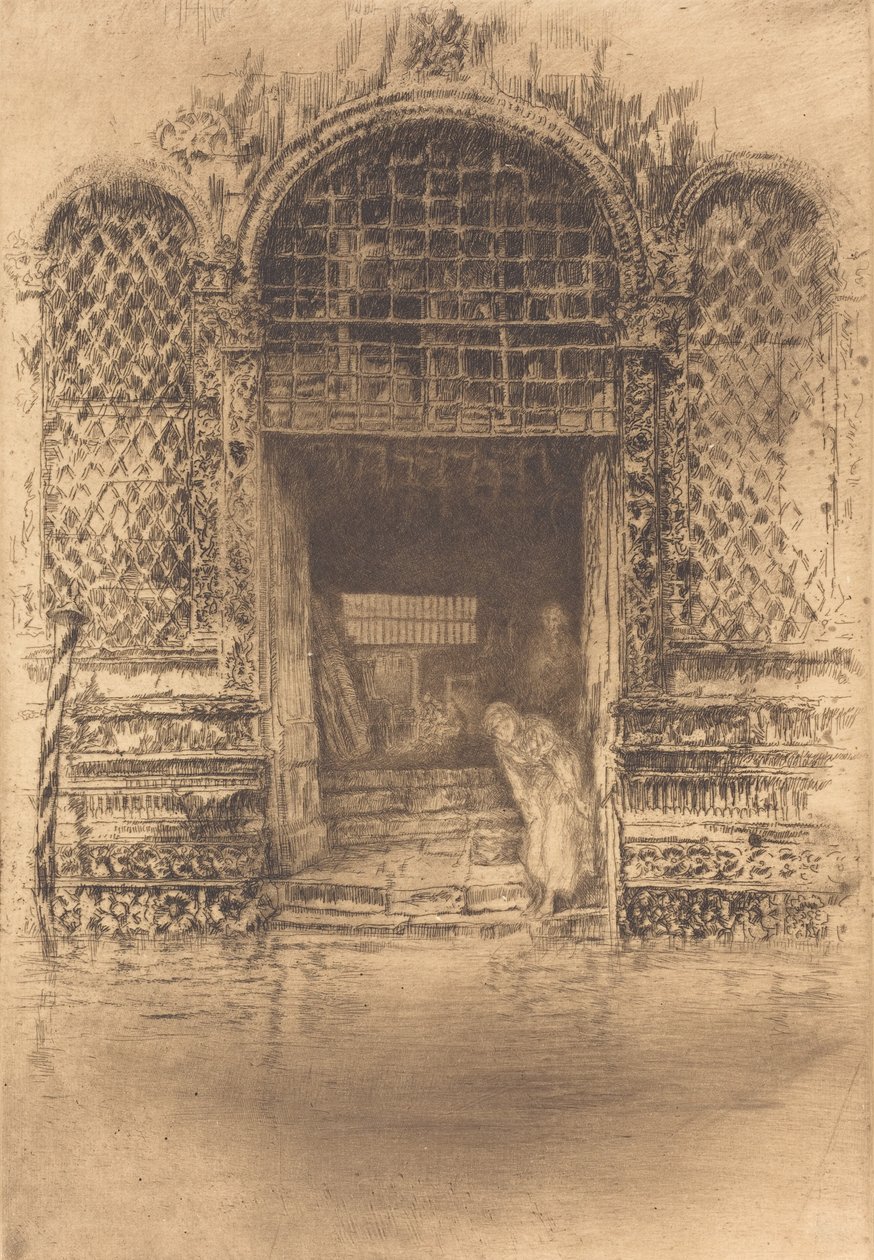 The Doorway, 1880. de James Abbott McNeill Whistler