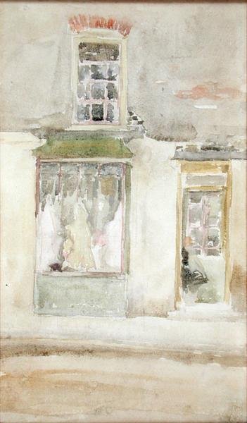 The Dressmakers Shop, c.1897-98 (wc no papel) de James Abbott McNeill Whistler