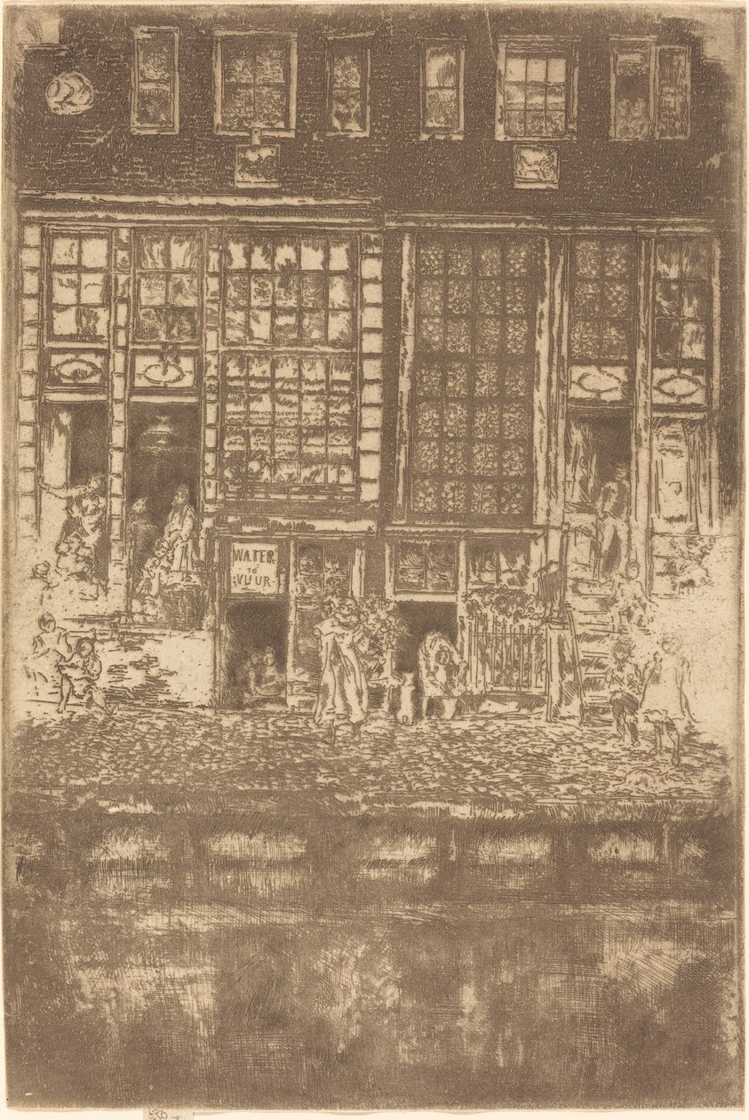 A cortina bordada, 1889. de James Abbott McNeill Whistler