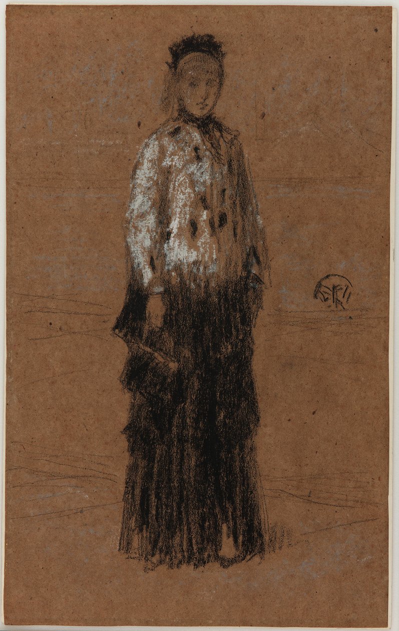 O casaco de arminho, 1870-1873. de James Abbott McNeill Whistler