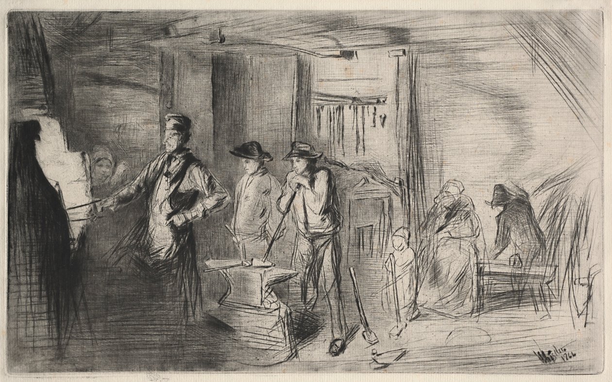 Forja, 1862. de James Abbott McNeill Whistler