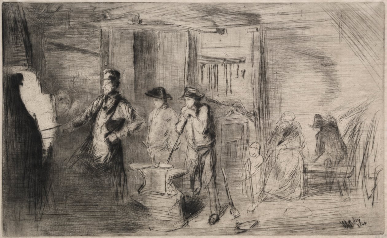 Forja, 1866. de James Abbott McNeill Whistler