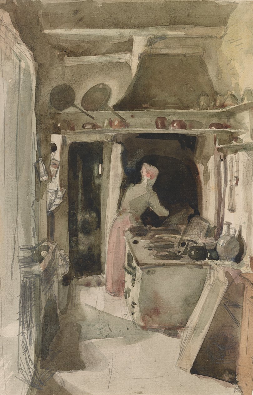 A Cozinha, 1858. de James Abbott McNeill Whistler