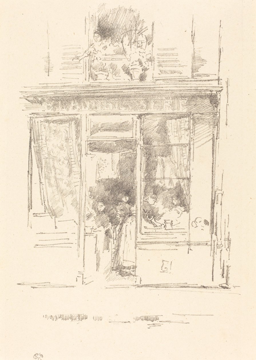A Lavadeira: A Lavadeira da Place Dauphine, 1894. de James Abbott McNeill Whistler
