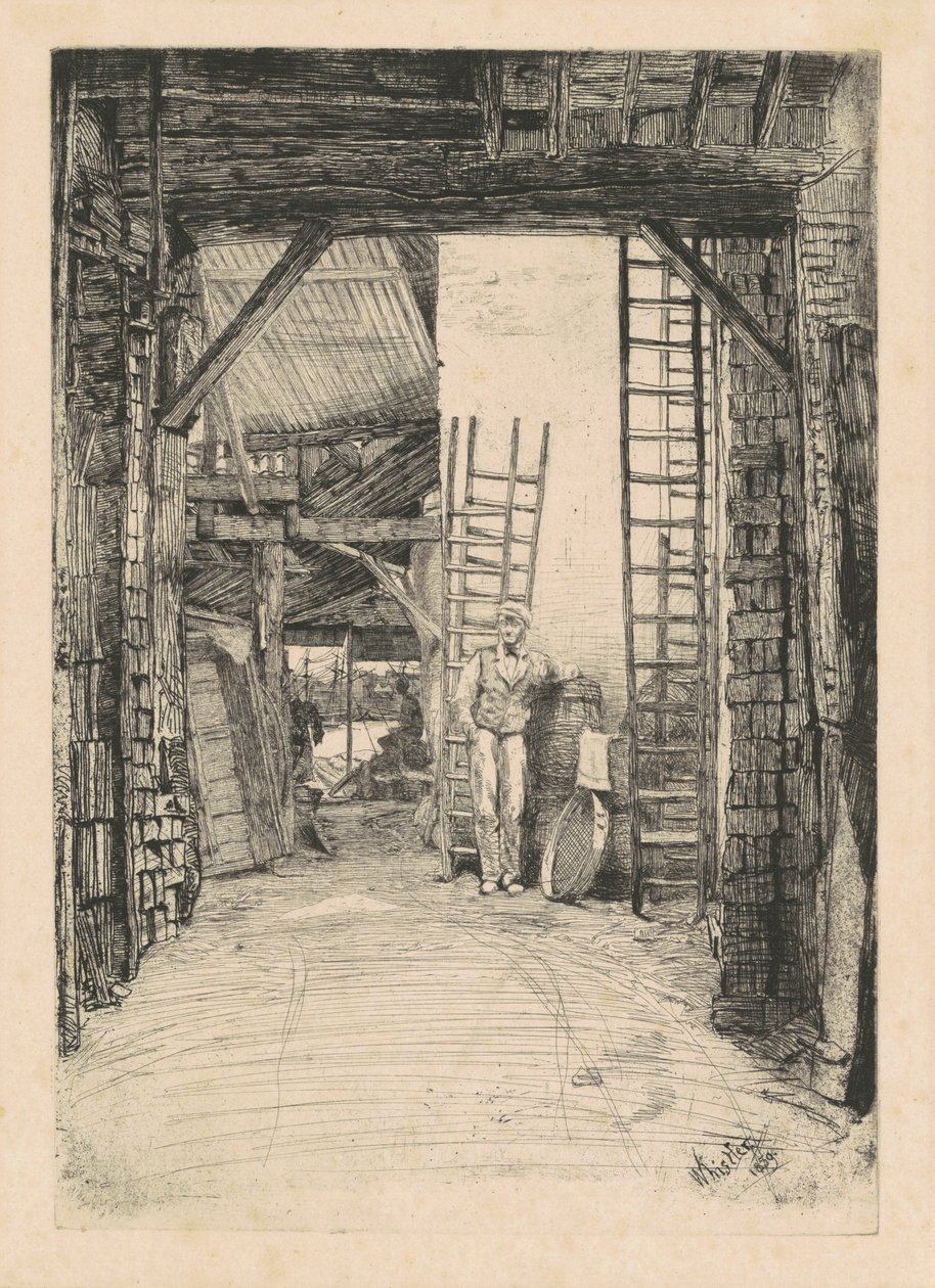 O Queimador de Cal, 1859. de James Abbott McNeill Whistler