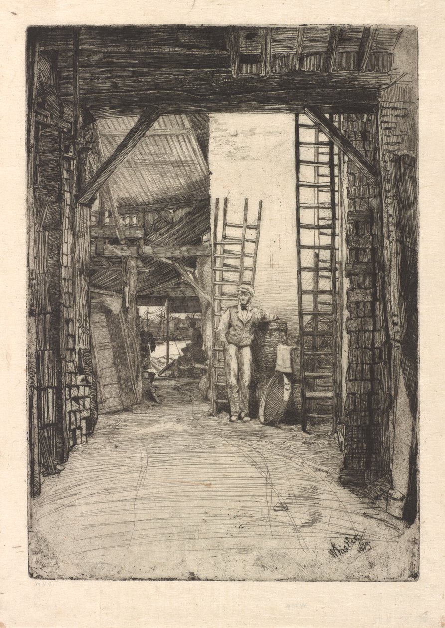 O Queimador de Cal, 1859. de James Abbott McNeill Whistler