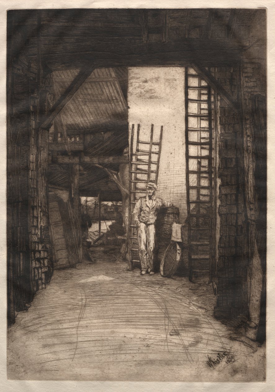 O Queimador de Cal, 1859. de James Abbott McNeill Whistler
