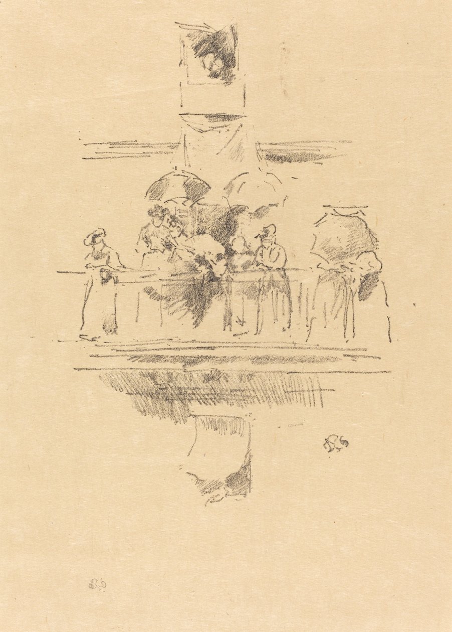 The Little Balcony, 1894. de James Abbott McNeill Whistler