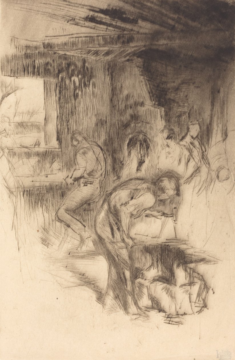 The Little Forge, 1875. de James Abbott McNeill Whistler