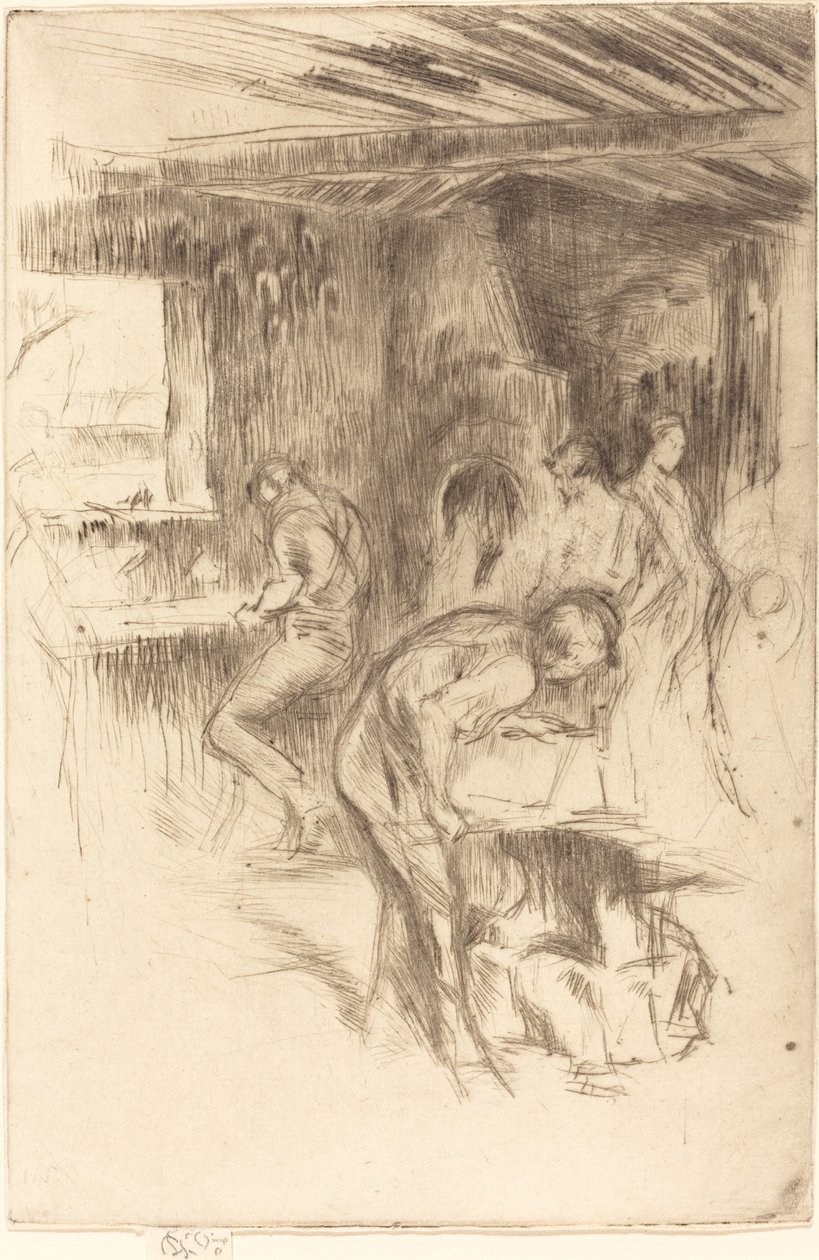 A Pequena Forja, 1875. de James Abbott McNeill Whistler