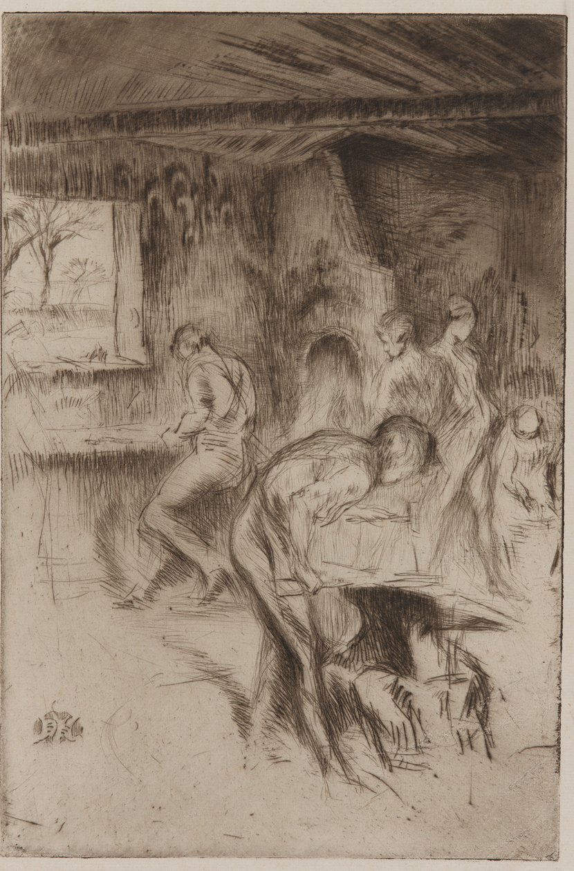 The Little Forge, Liverpool, 1875. de James Abbott McNeill Whistler