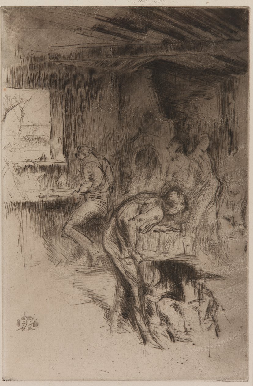 A Pequena Forja, Liverpool, 1875. de James Abbott McNeill Whistler