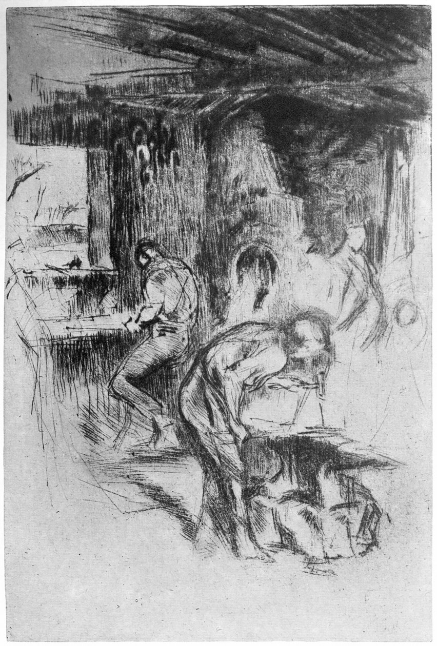 A Pequena Forja, c1860 1904. de James Abbott McNeill Whistler