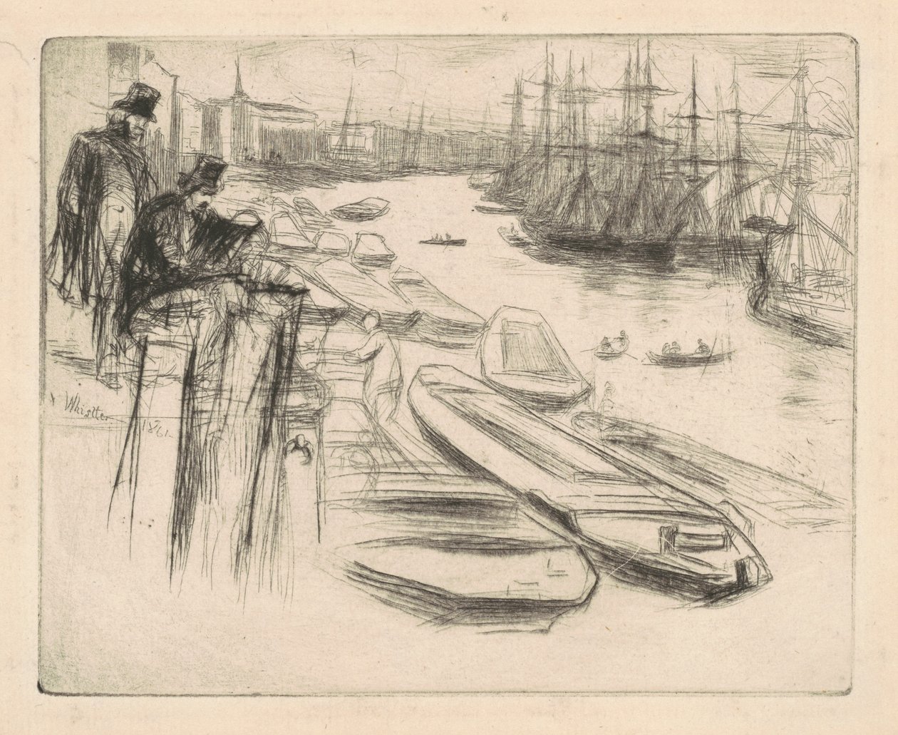 A Pequena Piscina, 1861. de James Abbott McNeill Whistler