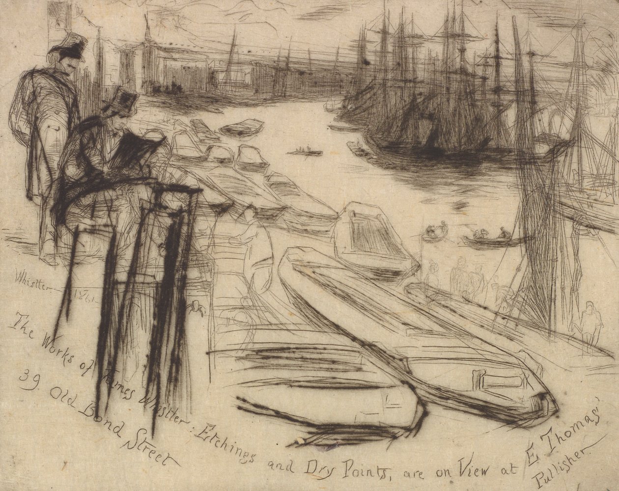 A Pequena Piscina, 1861. de James Abbott McNeill Whistler