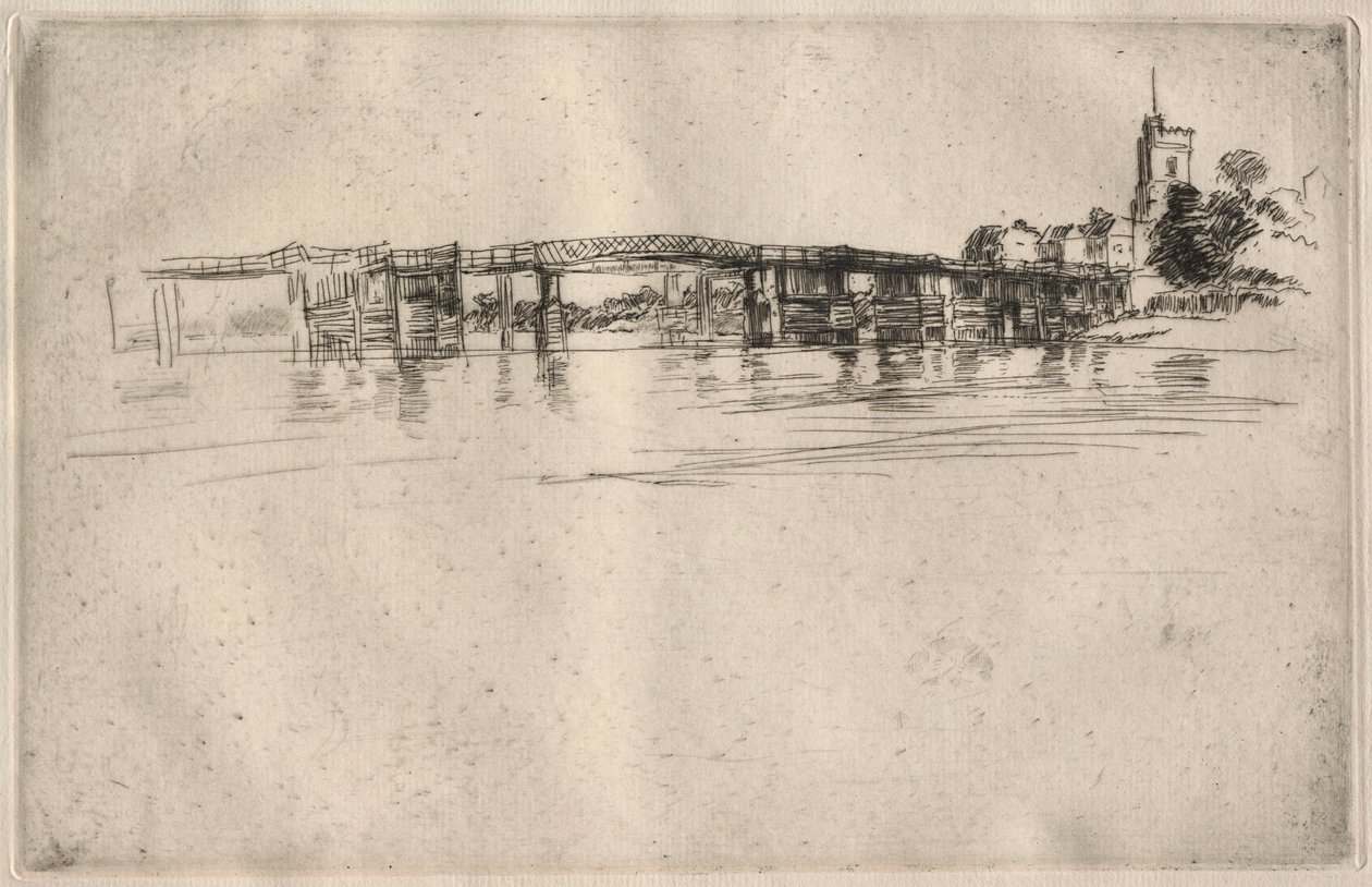 O pequeno Putney nº 1, 1879. de James Abbott McNeill Whistler