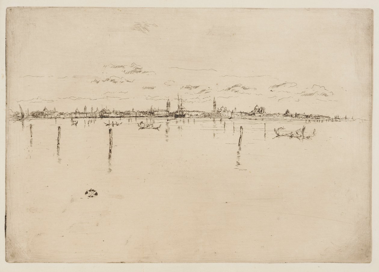 A Pequena Veneza, 1879-1880. de James Abbott McNeill Whistler