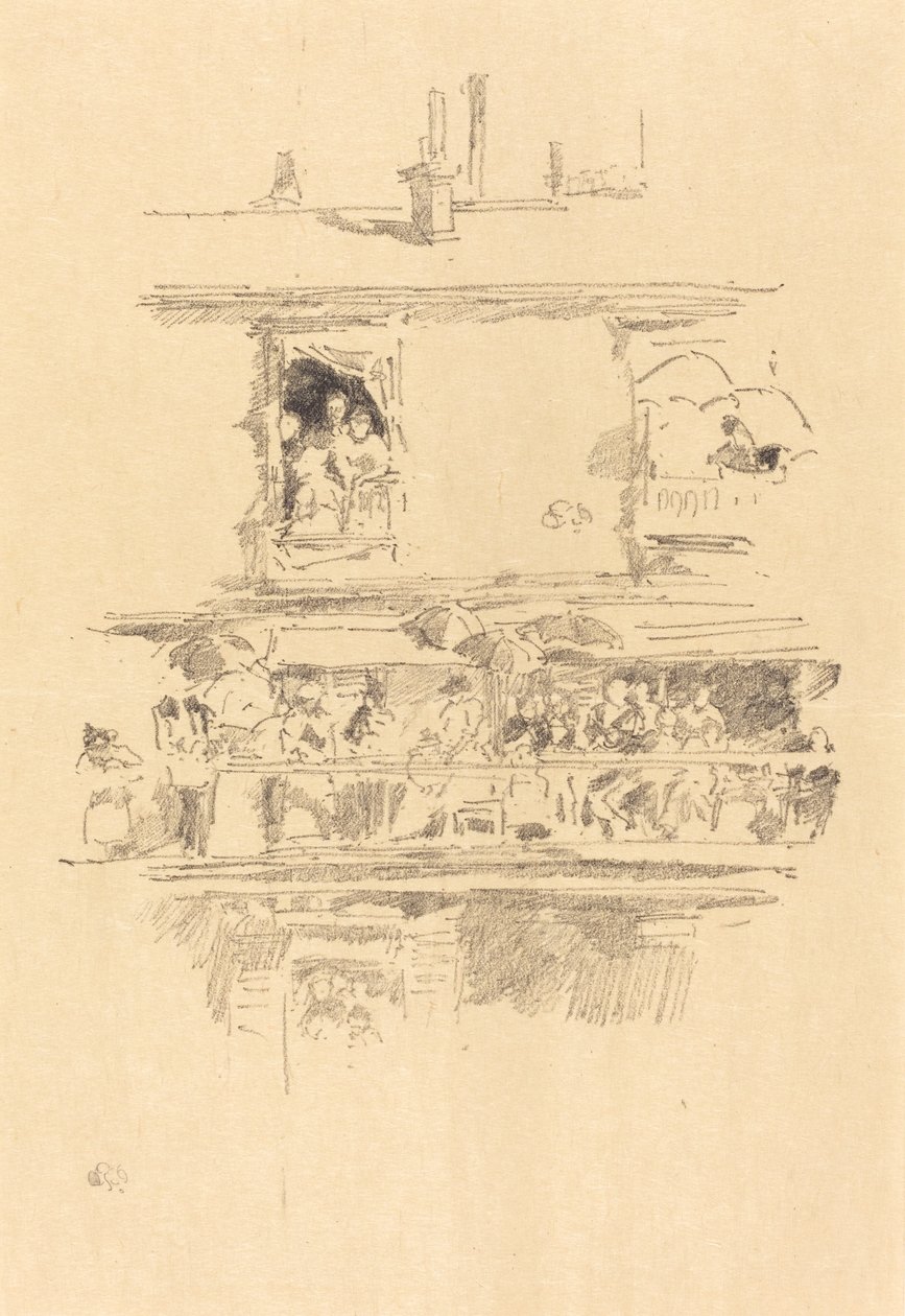 The Long Balcony, 1894. de James Abbott McNeill Whistler