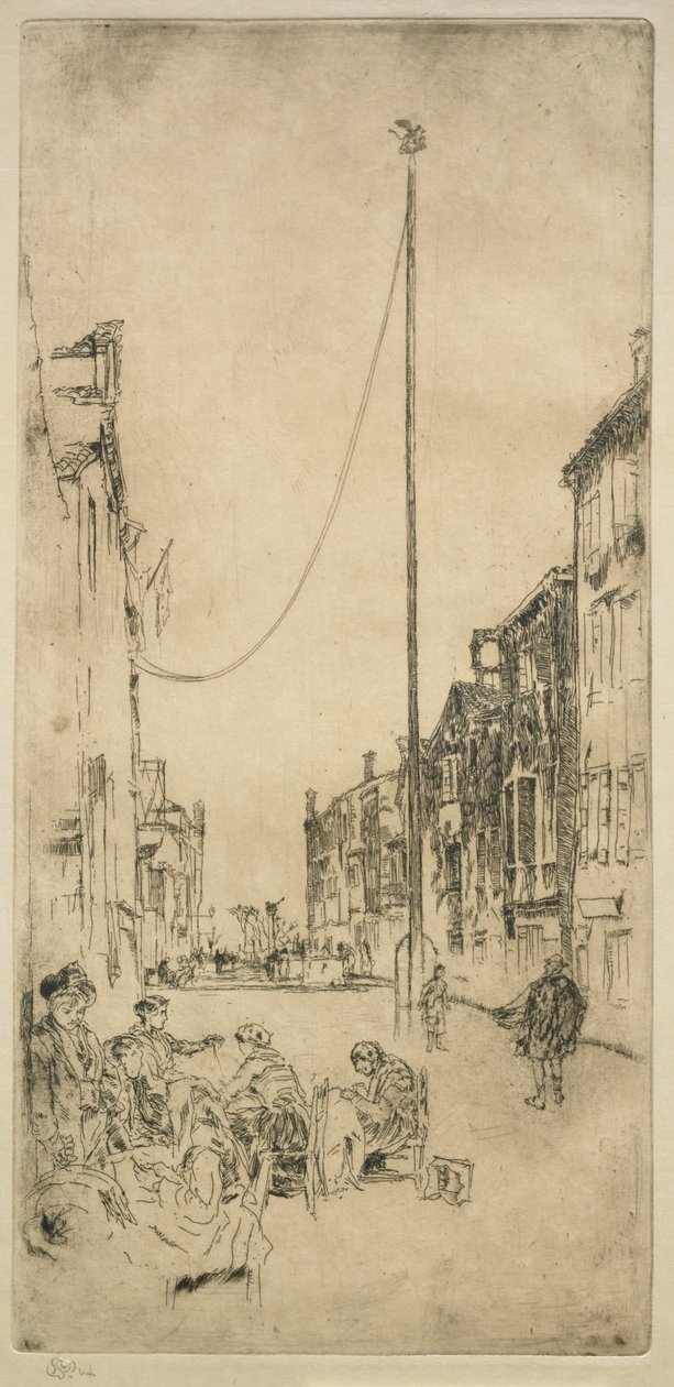 O mastro. de James Abbott McNeill Whistler