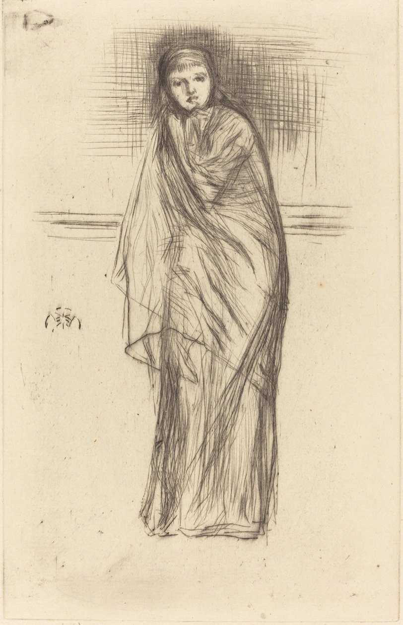 The Model Resting, 1870. de James Abbott McNeill Whistler