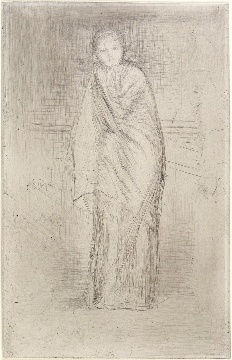 O Modelo Descansando, 1870 de James Abbott McNeill Whistler