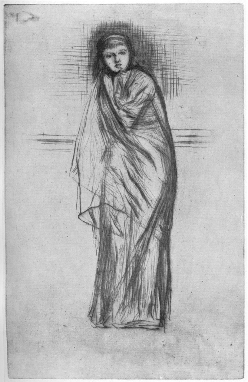 O Descanso Modelo, século 19 1904. de James Abbott McNeill Whistler