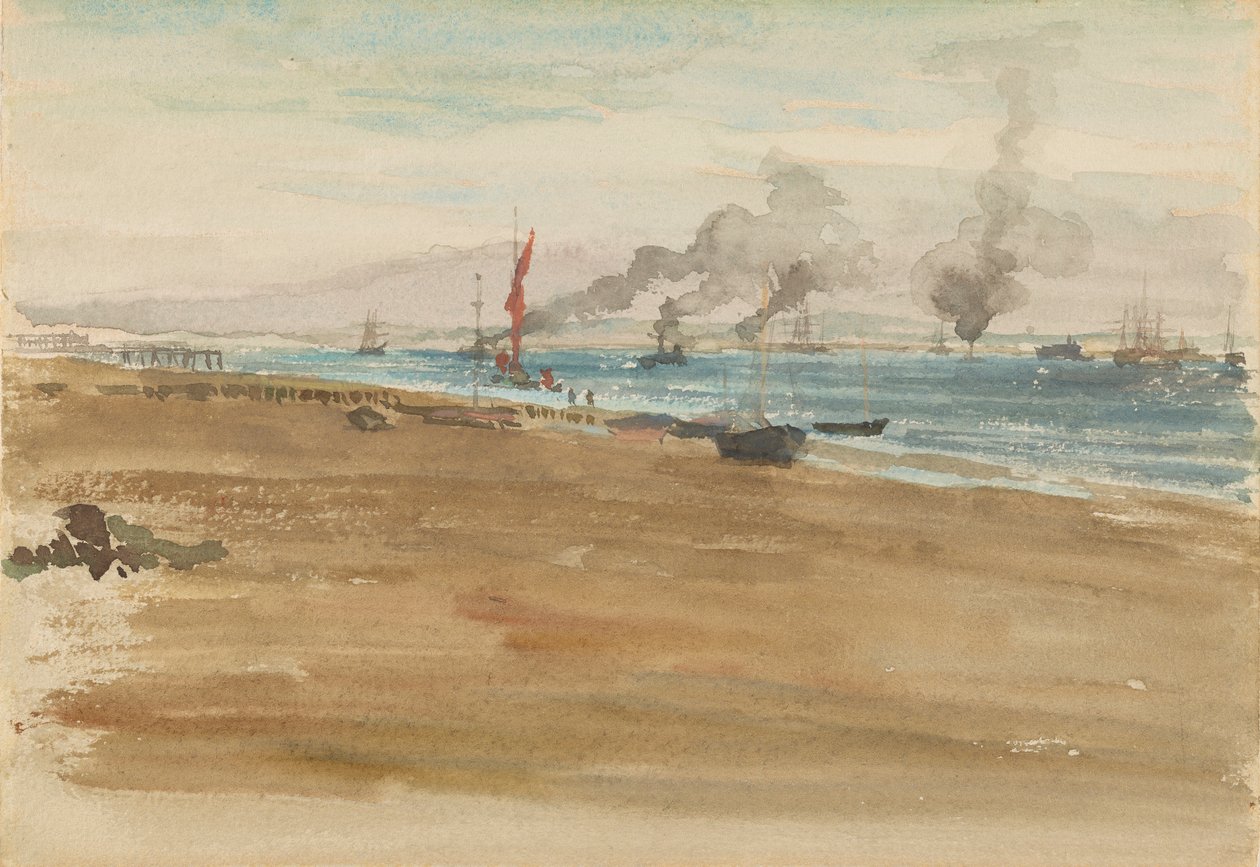 A Boca do Rio, 1881-1883. de James Abbott McNeill Whistler