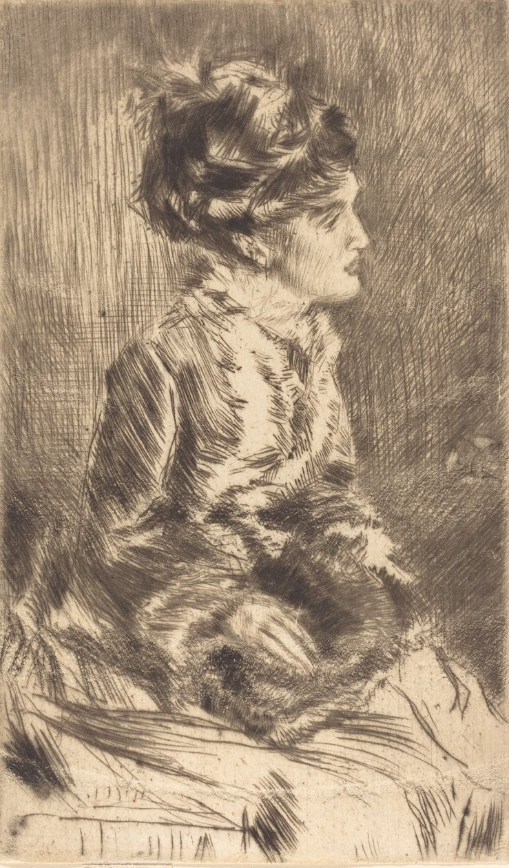 O Muff, c. 1873. de James Abbott McNeill Whistler