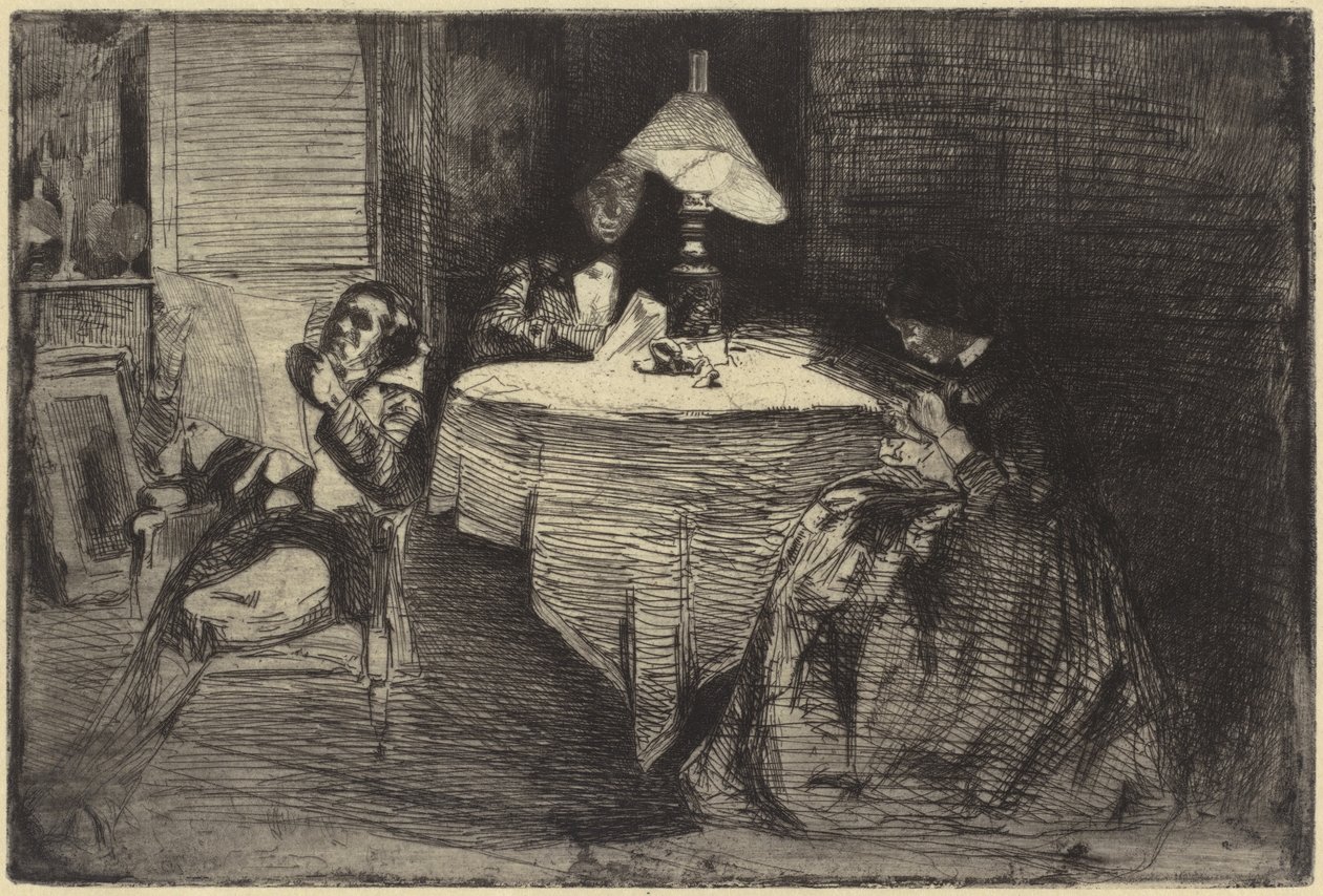 A Sala de Música, 1858. de James Abbott McNeill Whistler