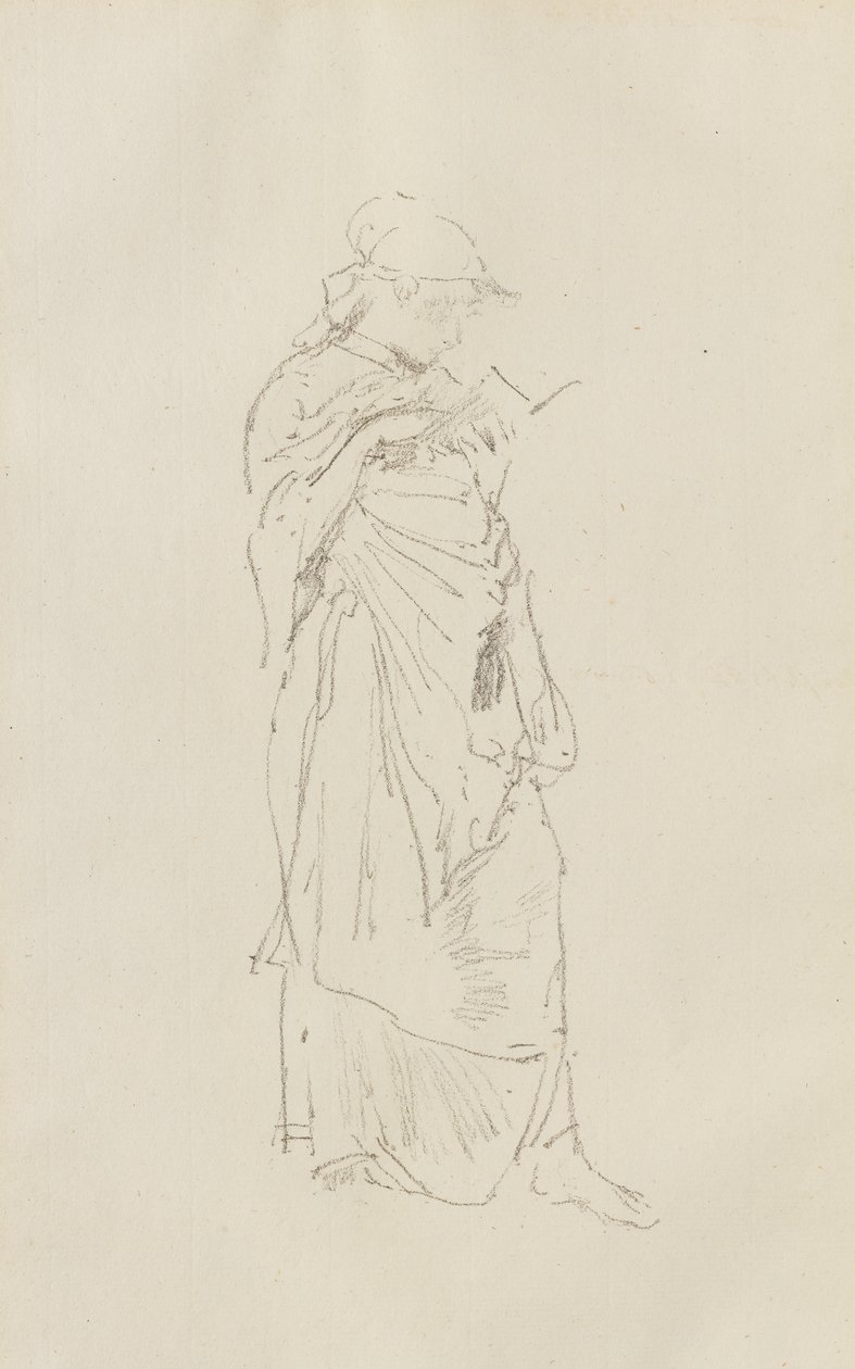 O romance - A rapariga que lê de James Abbott McNeill Whistler