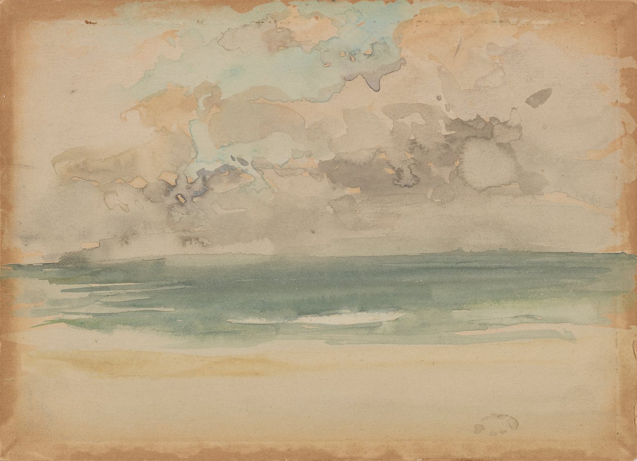 A onda do oceano, 1883-1884. de James Abbott McNeill Whistler