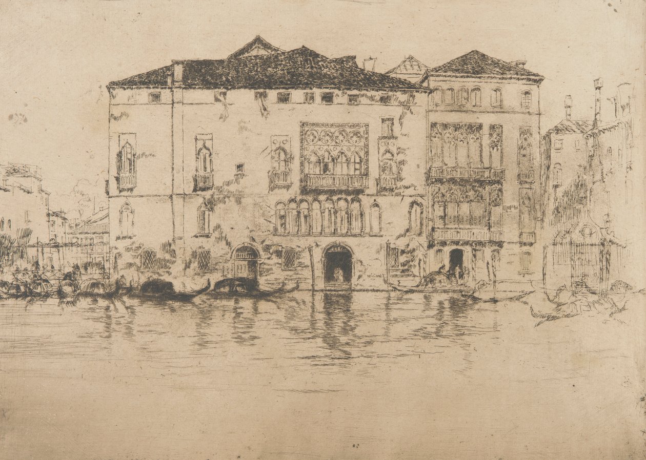 Os Palácios, 1879-1880. de James Abbott McNeill Whistler