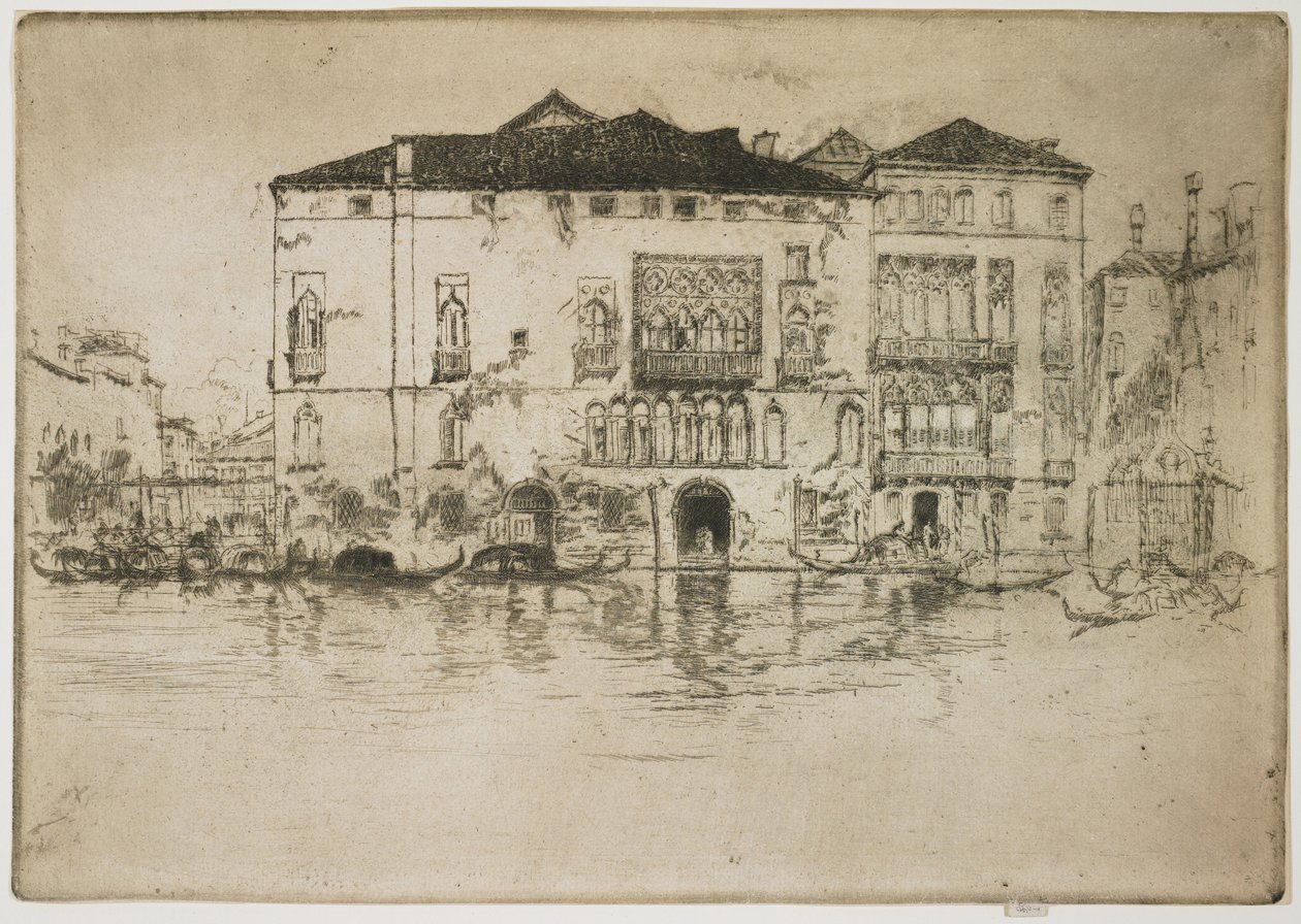 Os palácios da primeira série veneziana de James Abbott McNeill Whistler