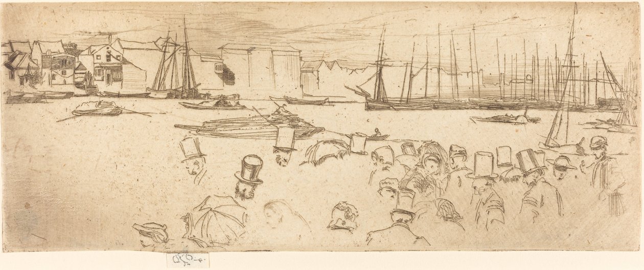 O Penny Boat, 1859. de James Abbott McNeill Whistler
