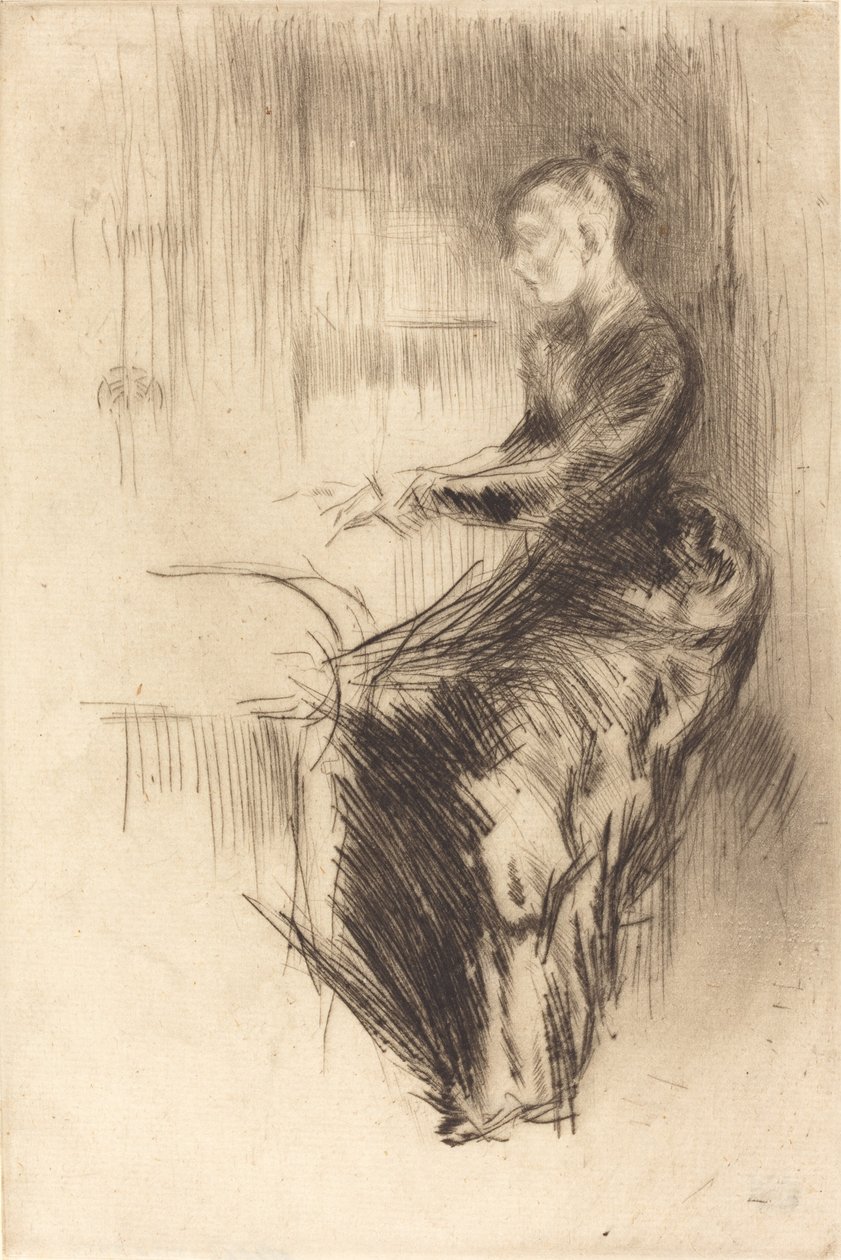 O Piano, 1875. de James Abbott McNeill Whistler
