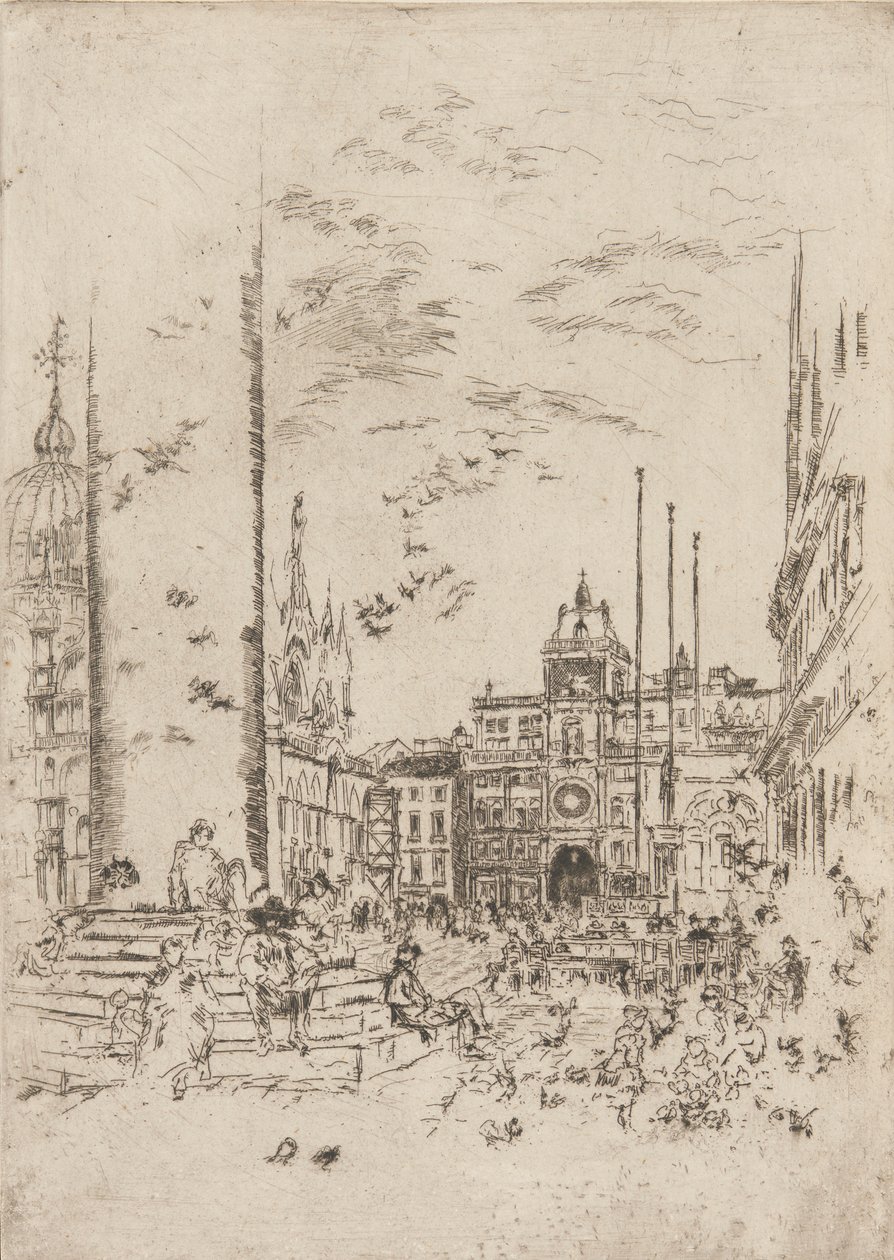 A Piazzetta, 1879-1880. de James Abbott McNeill Whistler