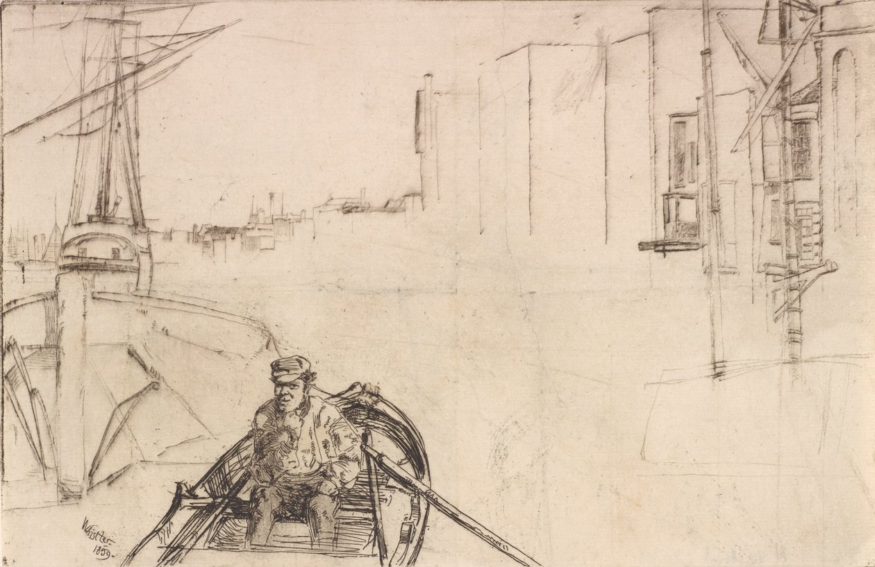 The Pool, 1859. de James Abbott McNeill Whistler