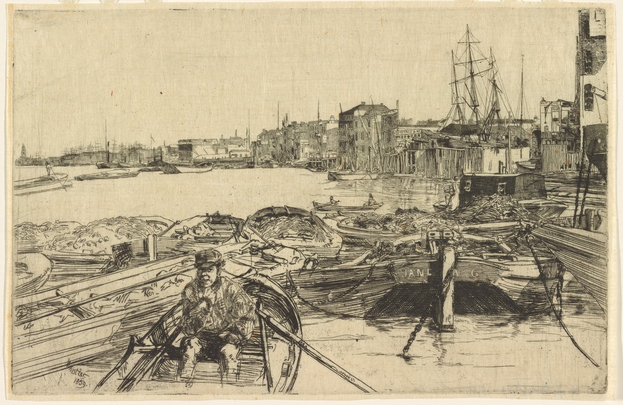 The Pool, 1859. de James Abbott McNeill Whistler