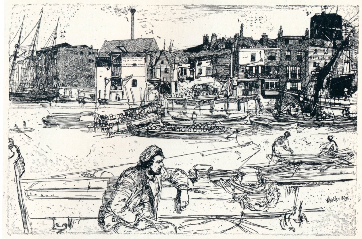 A piscina de Londres, 1859, 1904 de James Abbott McNeill Whistler