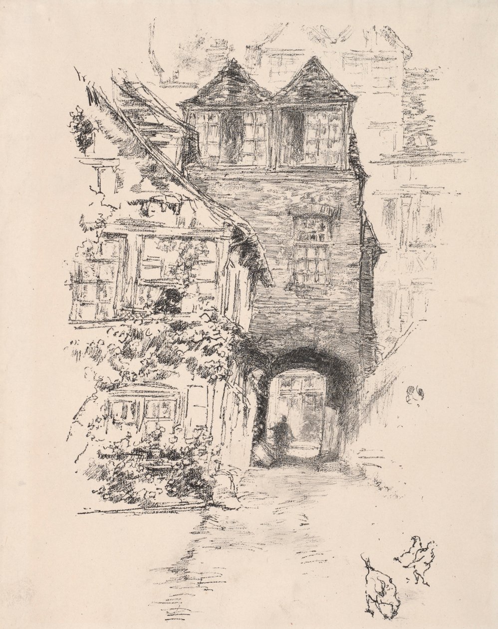 Casa dos Sacerdotes, Rouen, 1894. de James Abbott McNeill Whistler